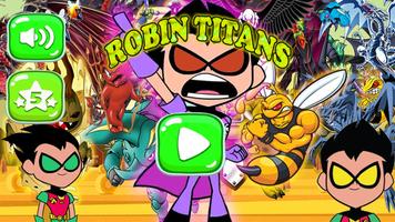 Robin Teen Titans Go Run Poster