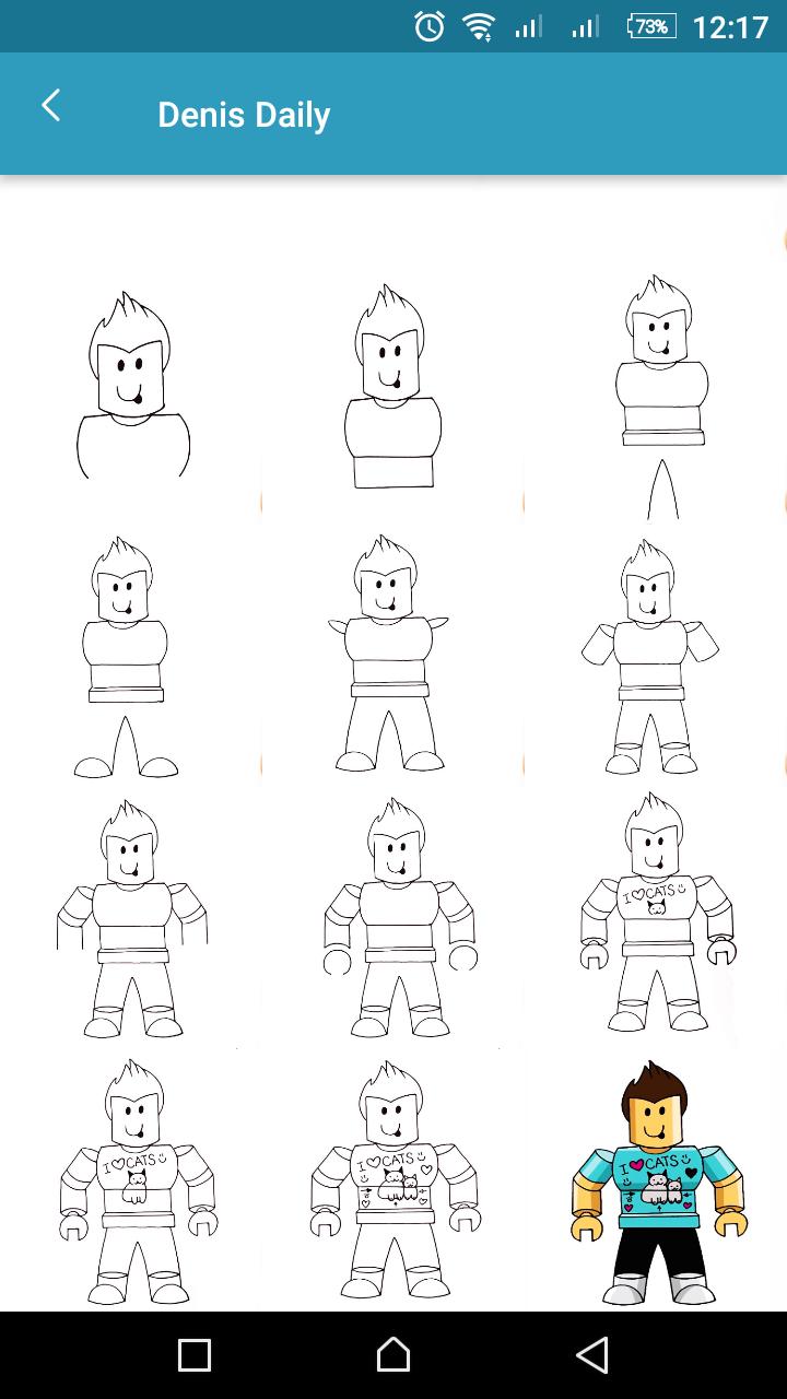 How To Draw Roblox For Android Apk Download - easy roblox character drawing