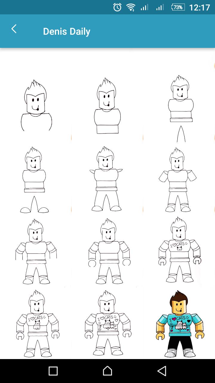 How To Draw Roblox Pour Android Téléchargez Lapk - roblox character how to get a drawing