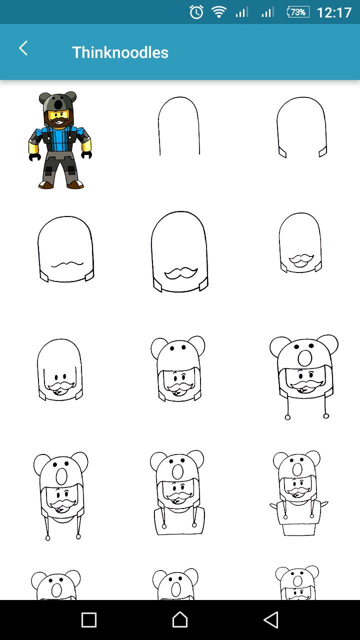 How To Draw Roblox Characters Step By Step