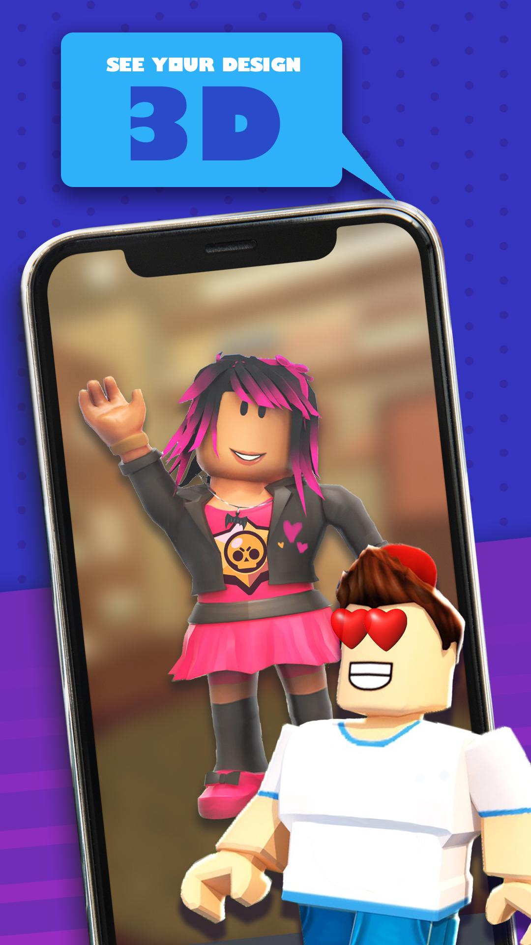 Skin Editor 3d For Roblox For Android Apk Download - skin roblox girl free