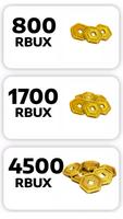RBUX Reward for robux الملصق