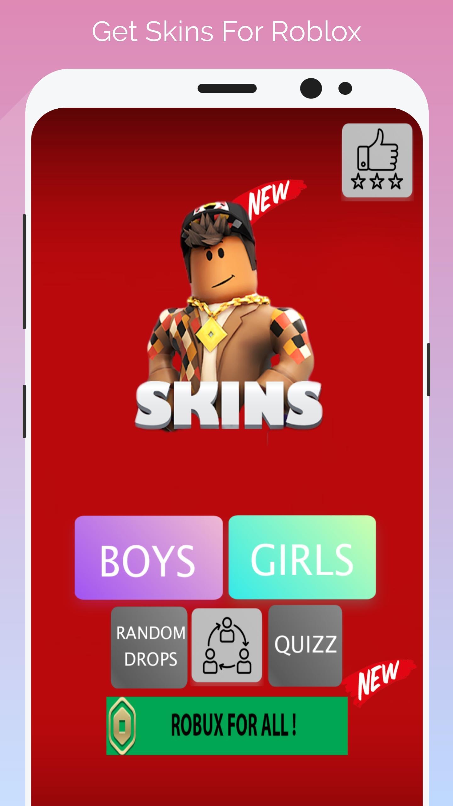 Free Robux Skins Boys And Girls For Android Apk Download - download roblox skins for android free latest version