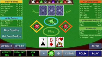 برنامه‌نما Ace 3-Card Poker عکس از صفحه