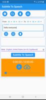 Subtitle To Speech 截圖 1