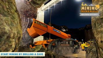 Schwer Maschinen Simulator Bergbau und Extraktion Plakat