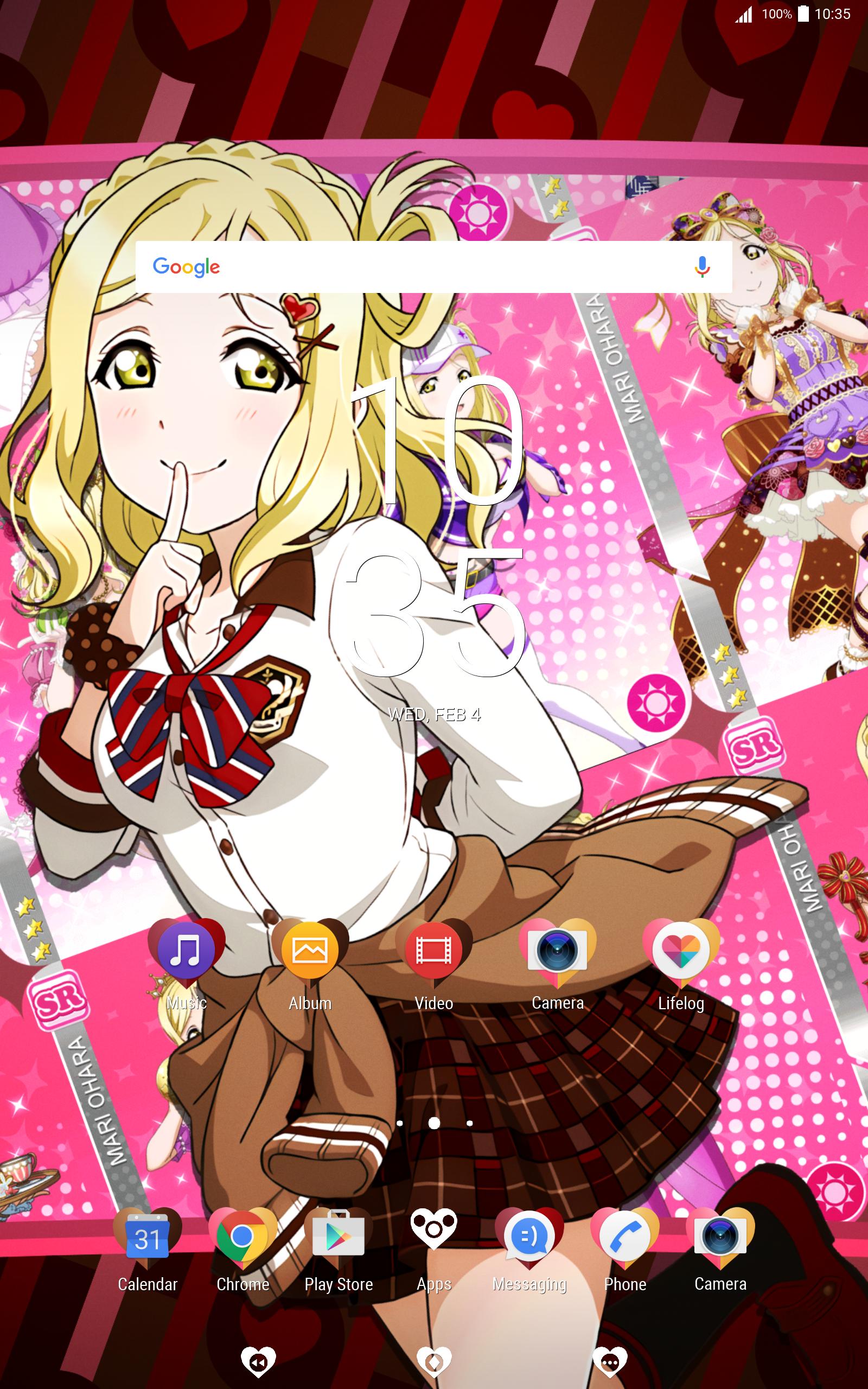 Ll Valentine S Mari Fan Theme For Xperia For Android Apk Download