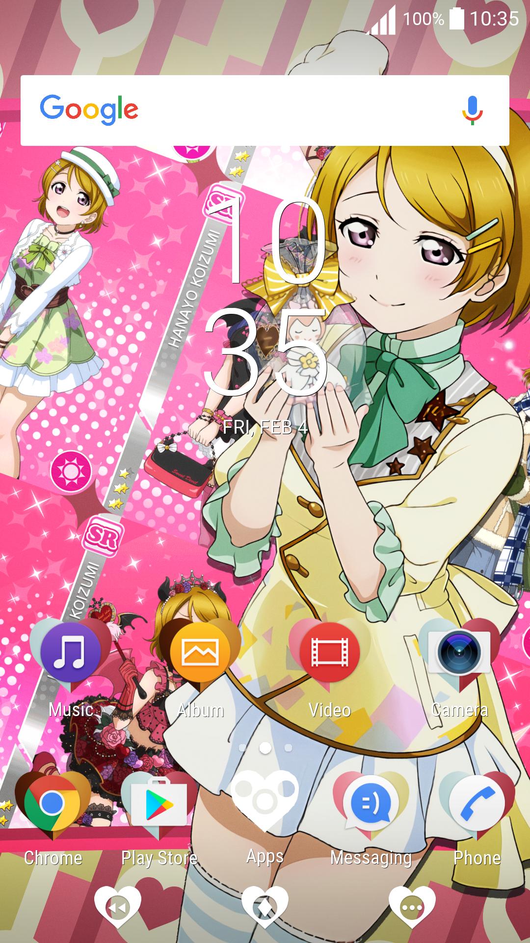 Ll Valentine S Hanayo Fan Theme For Xperia For Android Apk Download