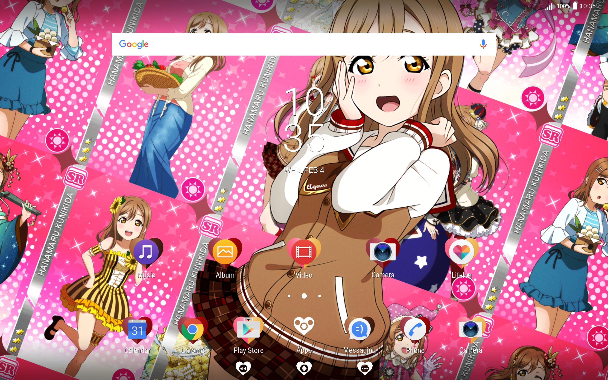 Android 用の Ll Valentine S Hanamaru Fan Theme For Xperia Apk をダウンロード