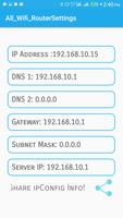 Tous les paramètres du routeur wifi capture d'écran 1