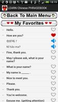 Learn Chinese Phrasebook captura de pantalla 1