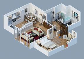 3D room planner layout screenshot 1