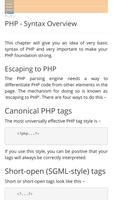 PHP Tutorial Pro screenshot 1