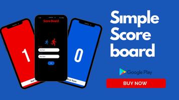 Simple Score Board Pro Affiche