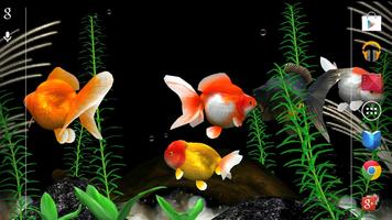 Gold Fish 3D free LWP capture d'écran 1