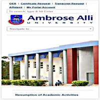 Ambrose Alli University Students Mobile App capture d'écran 1