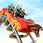 Roller Coaster Theme Park Ride icône