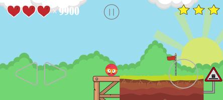 Red Rolling Ball: Bounce Boy Screenshot 2