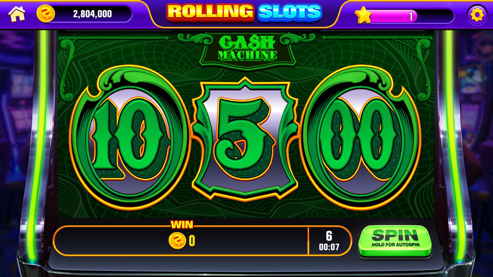 Rolling slot