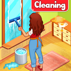 آیکون‌ Big Home Cleanup Cleaning Game