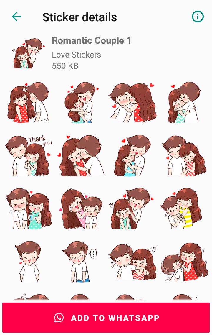 Romantic Couple Stickers for Android - APK Download