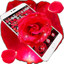 Romantic Diamond Love Rose Gravity Theme APK
