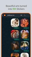 Romantic Paintings Stickers captura de pantalla 1