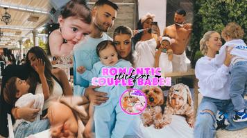 Romantic Couple babes Stickers الملصق