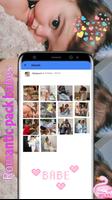 Romantic Couple babes Stickers تصوير الشاشة 2