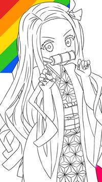 Livre de coloriage anime Nezuko pour Android - Téléchargez l'APK