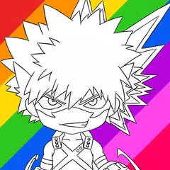 MHA Coloring Book Bakugou