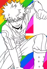 MHA Coloring Book Bakugou APK 下載