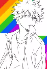MHA Coloring Book Bakugou APK 下載