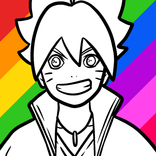 Anime Coloring Book Boruto