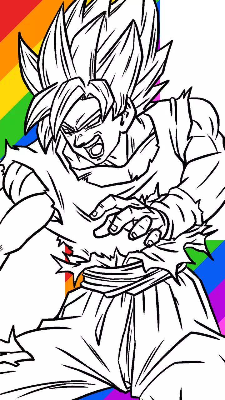 Desenhos de Goku Vegeta Super Saiyan para colorir, goku, branco