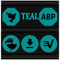 Teal and Black Icon Pack APK 下載