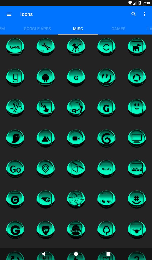 Teal Icon Pack Style 3 Free for Android APK Download