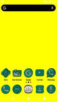 Teal Icon Pack الملصق