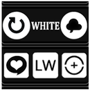 White and Black Icon Pack aplikacja
