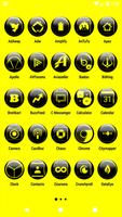 1 Schermata Yellow Glass Orb Icon Pack