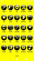 برنامه‌نما Yellow Glass Orb Icon Pack عکس از صفحه