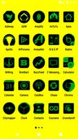 Black and Green Icon Pack capture d'écran 1