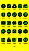 Black and Green Icon Pack capture d'écran 2