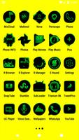 Black and Green Icon Pack capture d'écran 3