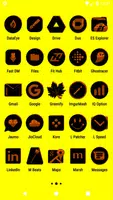 Black and Orange Icon Pack скриншот 2
