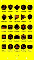 Black and Orange Icon Pack скриншот 3