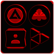 Black and Red Icon Pack