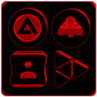 Black and Red Icon Pack أيقونة