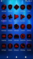 Black and Red Icon Pack imagem de tela 3