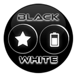 Flat Black and White Icon Pack أيقونة